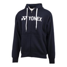 Yonex Full-Zip Logo Hoodie (Cotton Blend) navy blue Men's